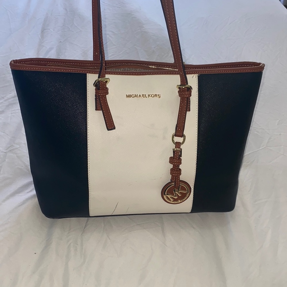 Michael Kors - black and white handbag